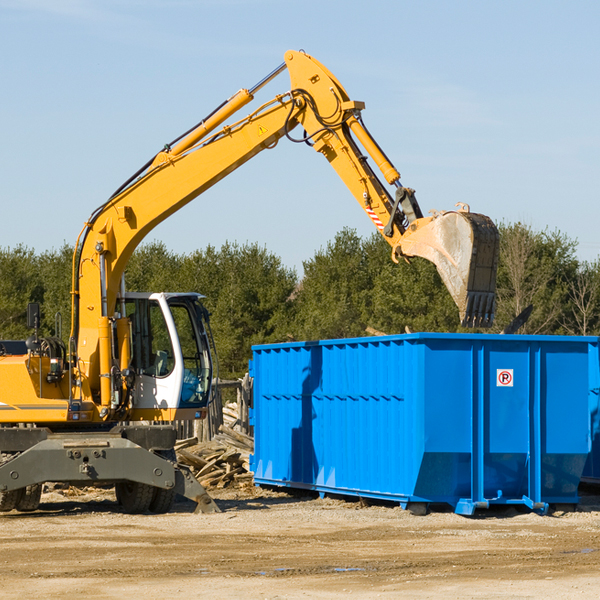 can i choose the location where the residential dumpster will be placed in Afton